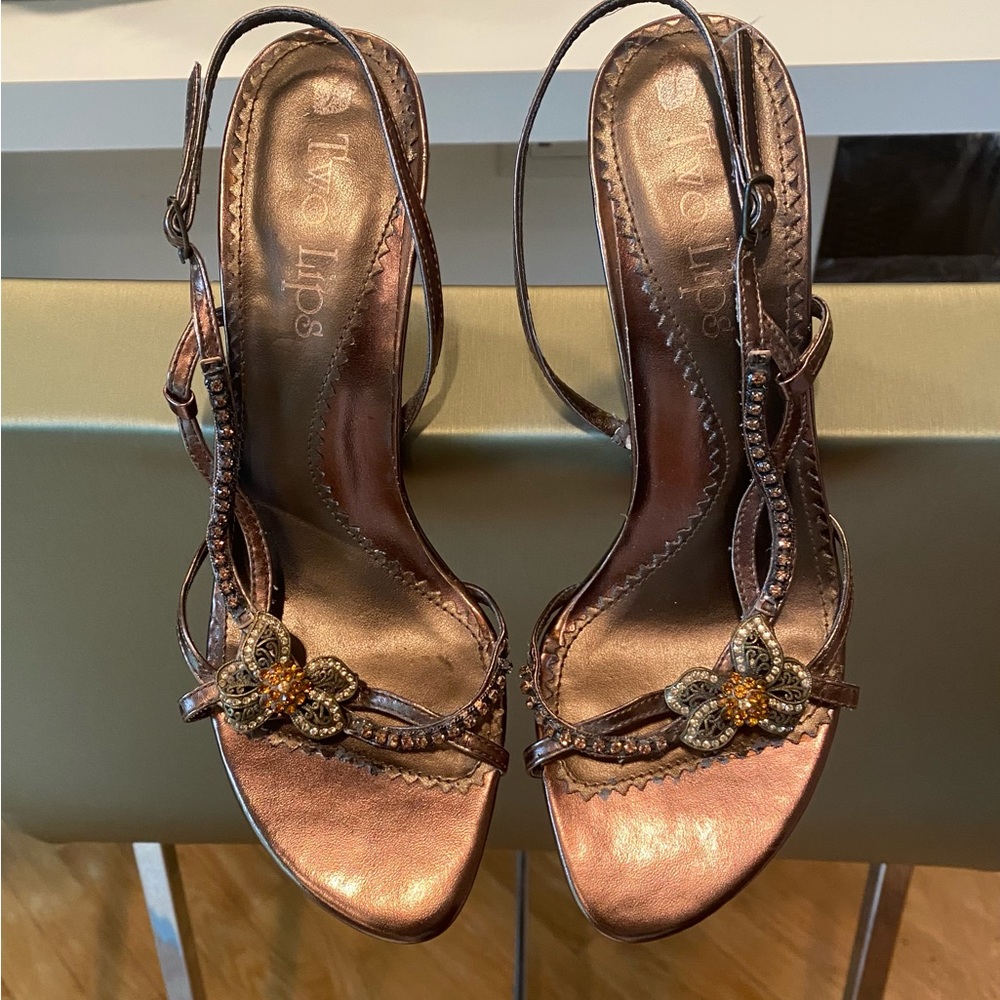 Two Lips heels worn only once by a bride.